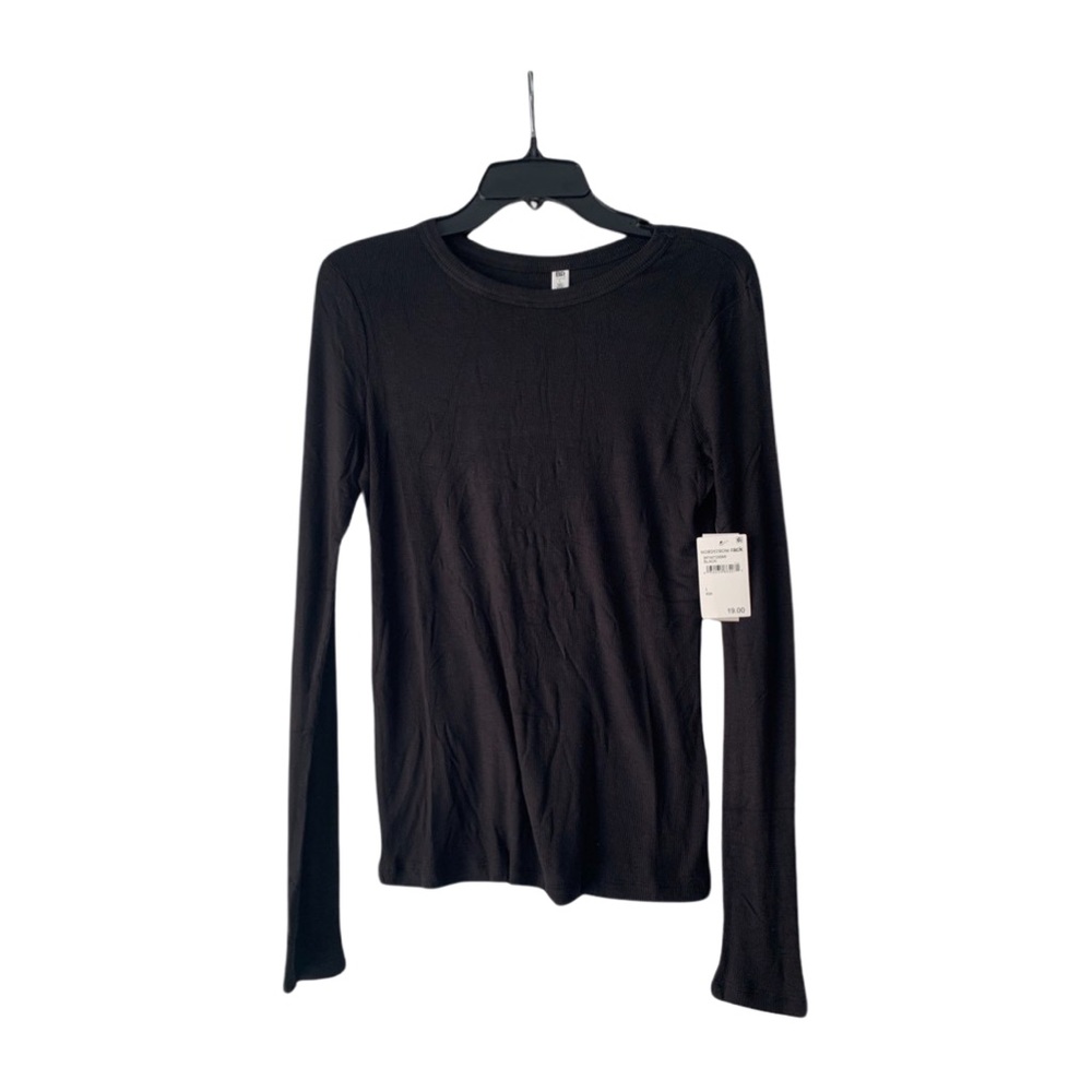 Black long sleeve top